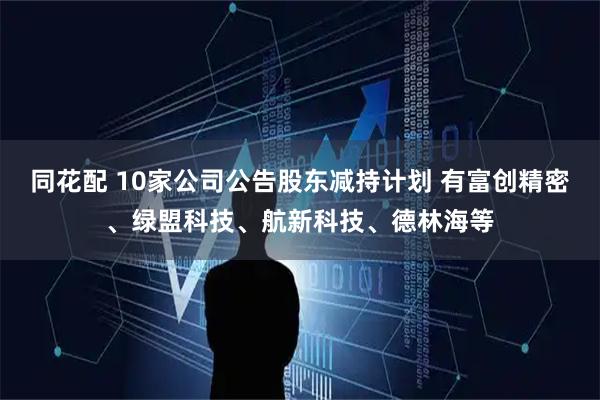 同花配 10家公司公告股东减持计划 有富创精密、绿盟科技、航新科技、德林海等